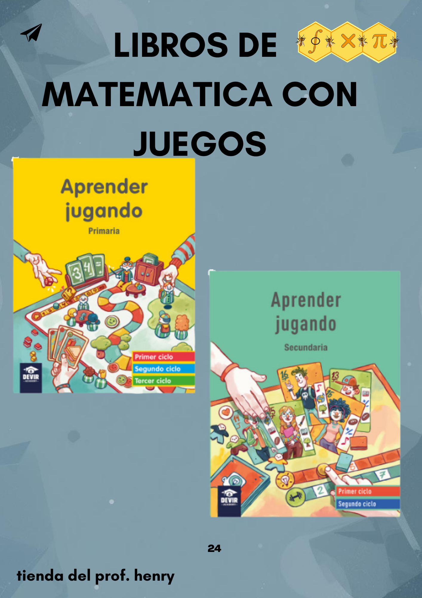 LIBROS DE MATEMATICA CON JUEGOS