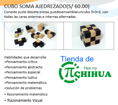 CUBO SOMA AJEDREZADO